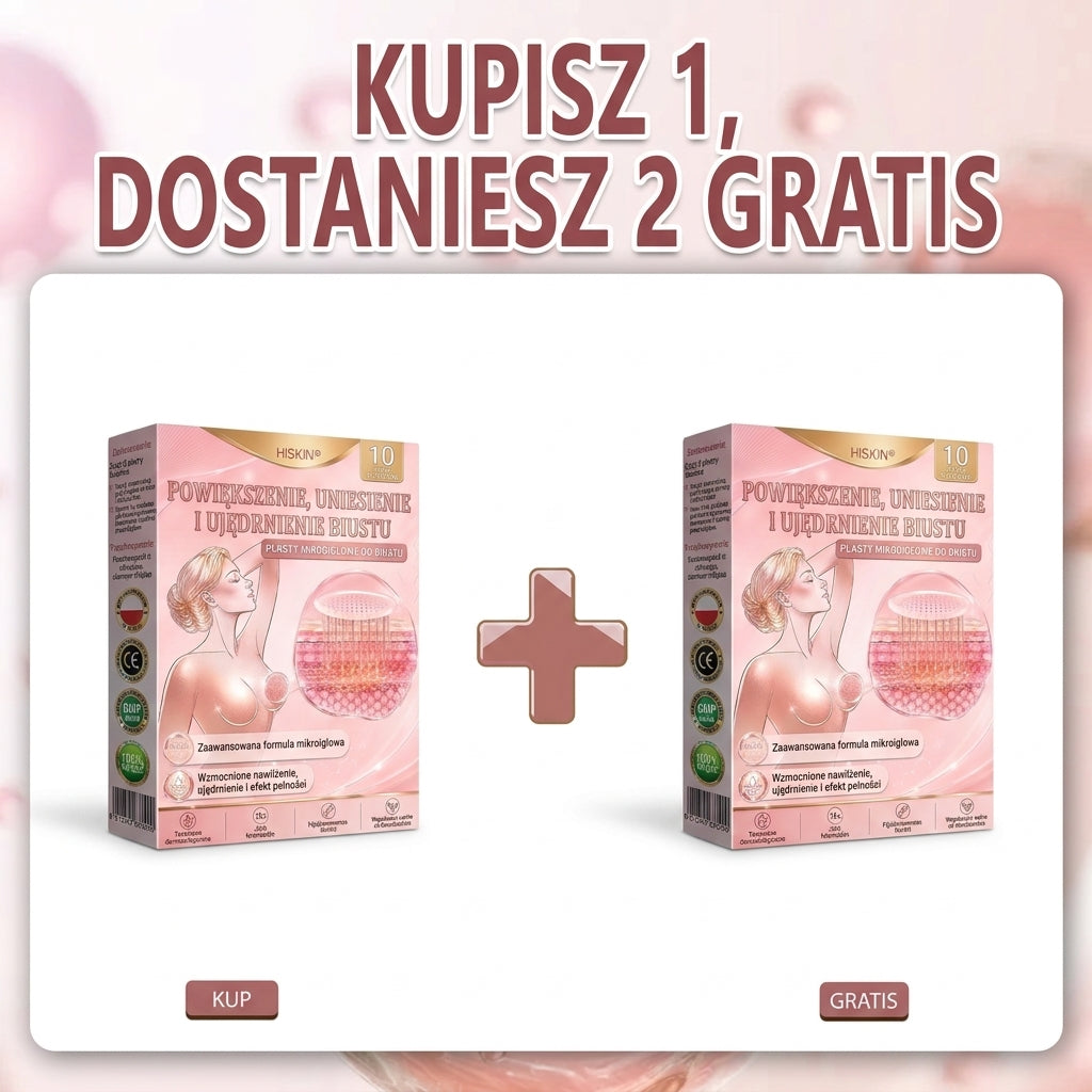 🌟HISKIN® MIKROIGŁOWE PLASTRY UNOSZĄCE I UJĘDRNIAJĄCE BIUST
