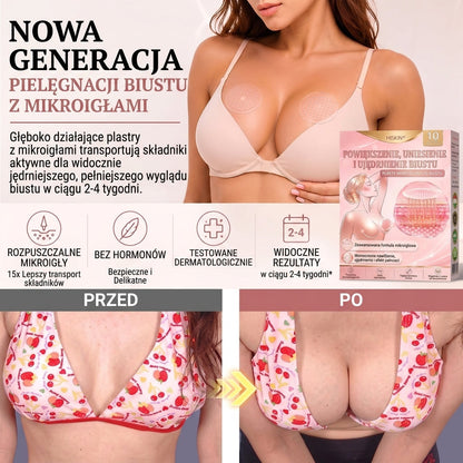 🌟HISKIN® MIKROIGŁOWE PLASTRY UNOSZĄCE I UJĘDRNIAJĄCE BIUST
