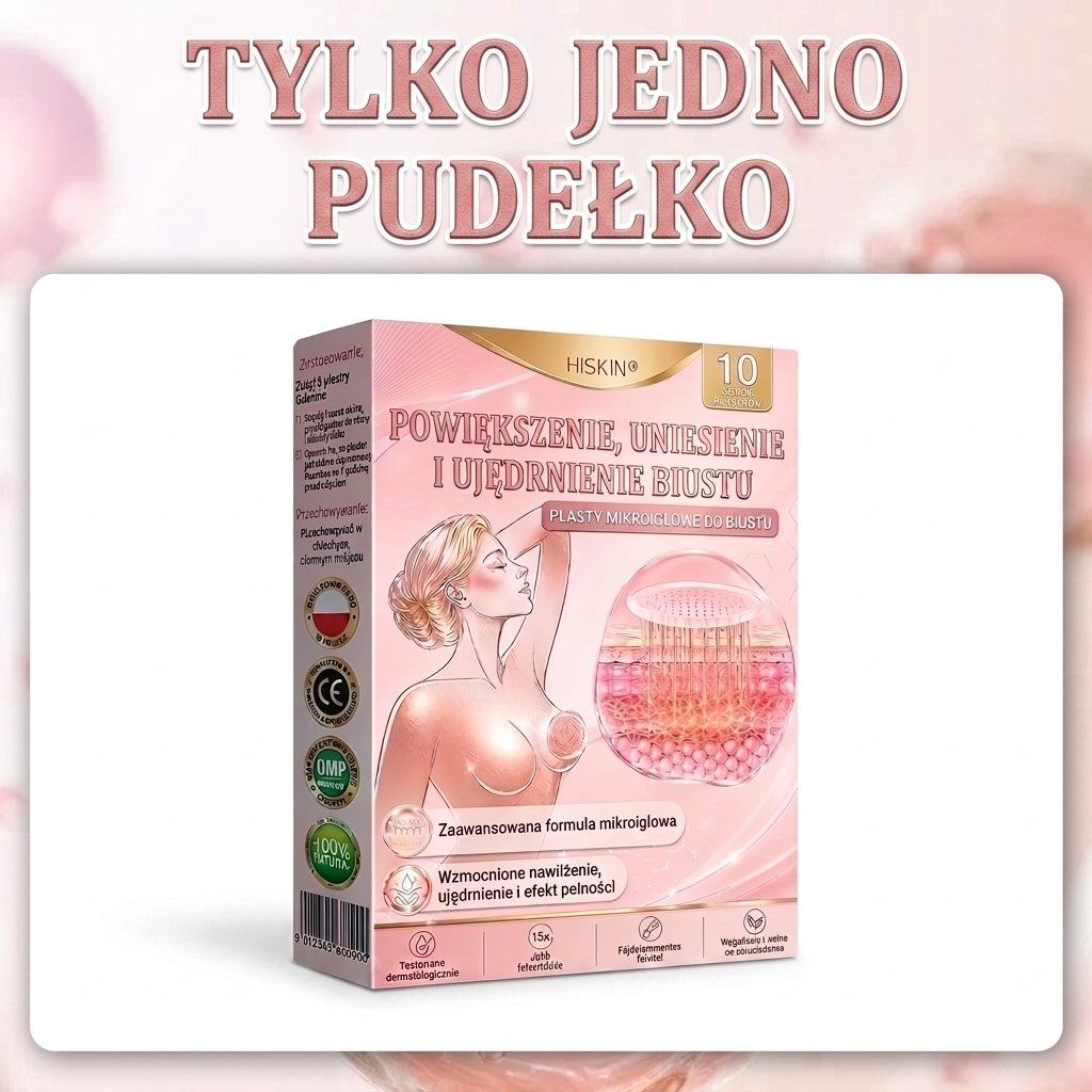 🌟HISKIN® MIKROIGŁOWE PLASTRY UNOSZĄCE I UJĘDRNIAJĄCE BIUST